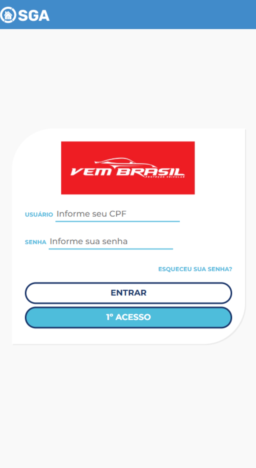 Área do Associado no Celular